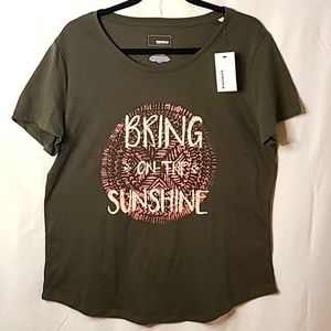 Sonoma "Bring on The Sunshine" Tee Shirt - Women's Size Large